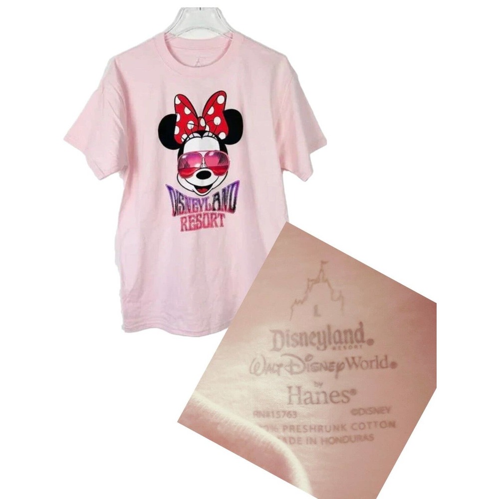 Adult Women Disney Resort Minnie Mouse Short Sleeve Graphic Shirt Size Large